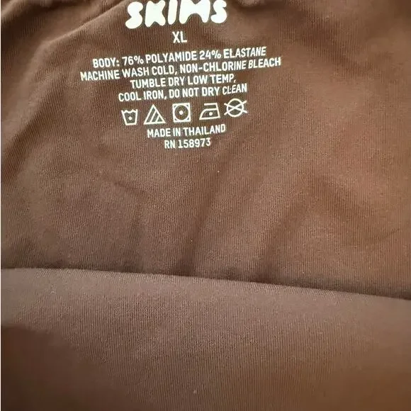 Skims NWT | Cocoa Fits Everybody strapless stretch-jersey bodysuit | size XL - Picture 4 of 6